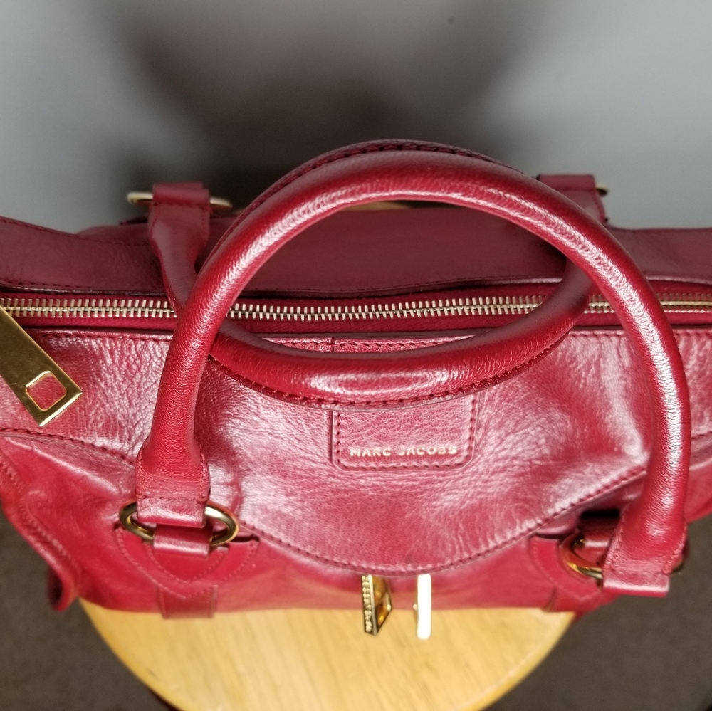 Marc Jacobs Leather Satchel Handbag - Picture 8 of 9